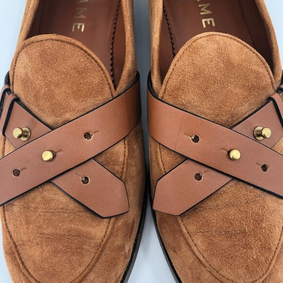 Tan Leather Loafer Flats | Made in Spain - Picture 3 of 6